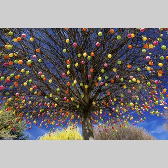 Easter atmosphere on the tree | © Steiermark Tourismus | Harry Schiffer