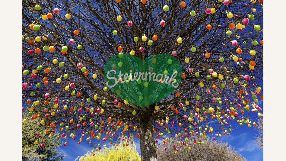 Easter atmosphere on the tree | © Steiermark Tourismus | Harry Schiffer