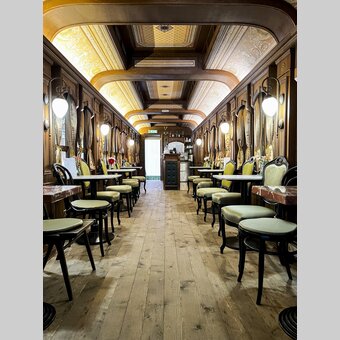 Der Kaffeewagon im Südbahn Museum Mürzzuschlag | © STG | Stephanie Renner