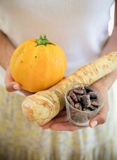 Steirische Naturprodukte: Kürbis, Kren und Käferbohne