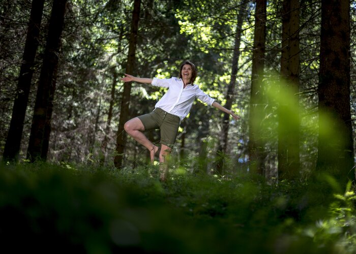 Yoga im Wald | © STG | Tom Lamm