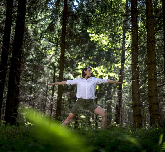 Yoga im Wald | © STG | Tom Lamm