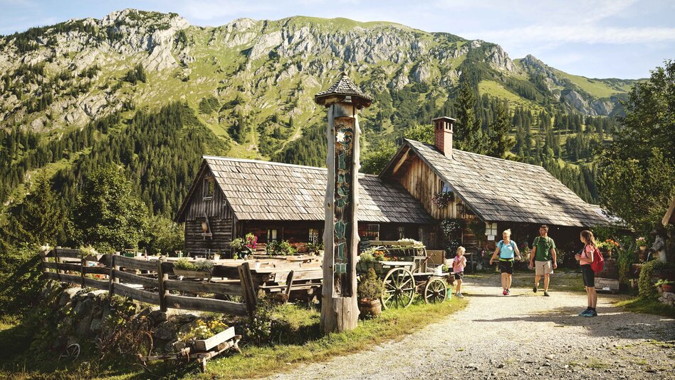Einkehr auf der Ebneralm im Gesäuse | © TV Gesäuse | Michael Königshofer