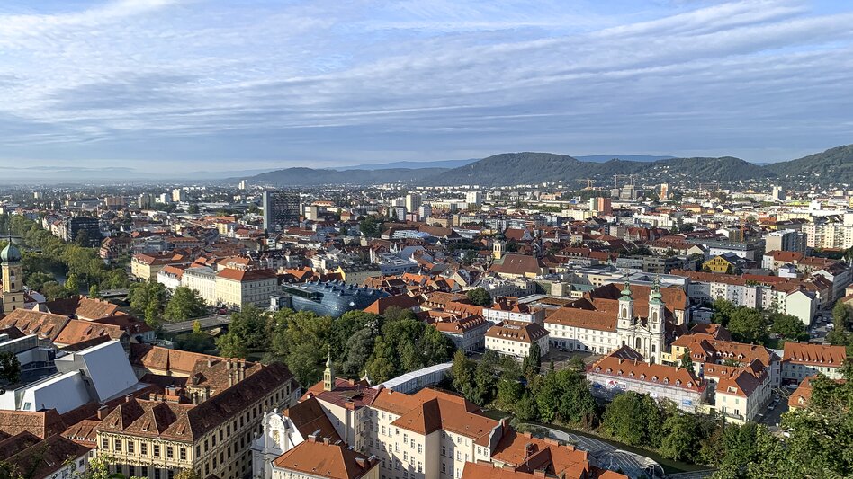 Blick auf Graz vom Schlossberg