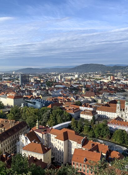 Blick auf Graz vom Schlossberg | © STG | Sarah Valda
