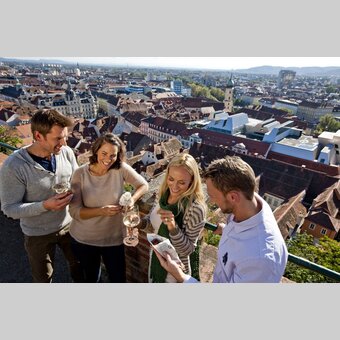 Graz Altstadtblick vom Schlossberg | © STG | Tom Lamm