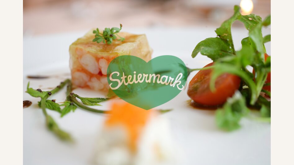 crawfish in aspic with gowan salad | © Steiermark Tourismus | Harry Schiffer