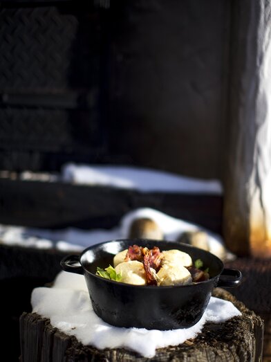 Fleischknödel mit Sauerkraut, Ederhof, Ramsau am Dachstein | © STG | Tom Lamm