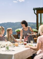 Terrasse im Alpengasthof Koralpenblick