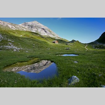 Giglachsee mit Giglachseehütte | © STG | Raffalt