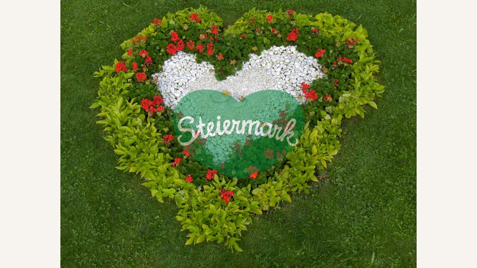 Das blühende Grüne Herz beim Blumenschmuckwettbewerb | Angelika Raucher-Salomon