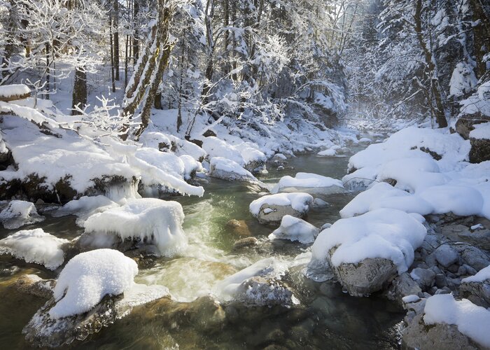 snow-covered Radmerbach, Rotmoos | © Steiermark Tourismus | Rainer Mirau