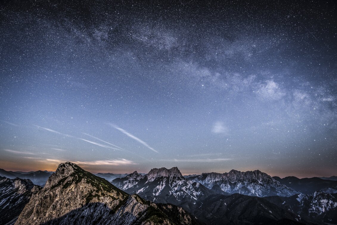 Sternenhimmel über dem Nationalpark Gesäuse | © Nationalpark Gesäuse | Andreas Hollinger
