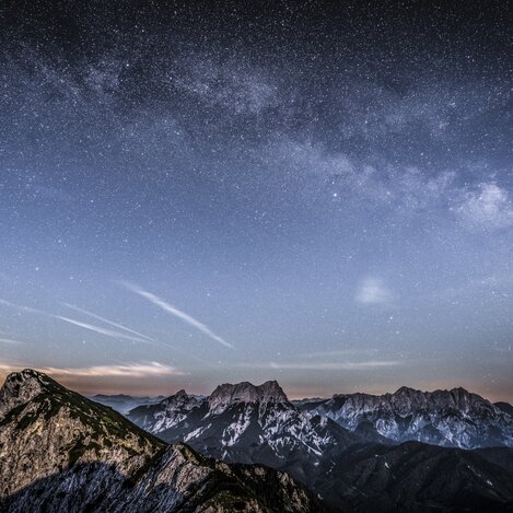 Sternenhimmel über dem Nationalpark Gesäuse | © Nationalpark Gesäuse | Andreas Hollinger