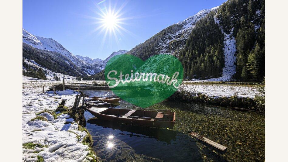 Riesachbach stream near Riesachsee, first snow in September (Schladming-Rohrmoos) | © Steiermark Tourismus | photo-austria.at