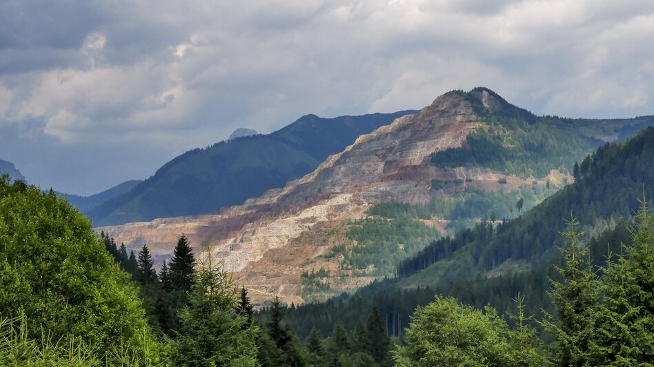 Blick auf den Erzberg