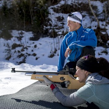 Biathlon-Kurs bei der Weirerteichloipe | © STG | Tom Lamm