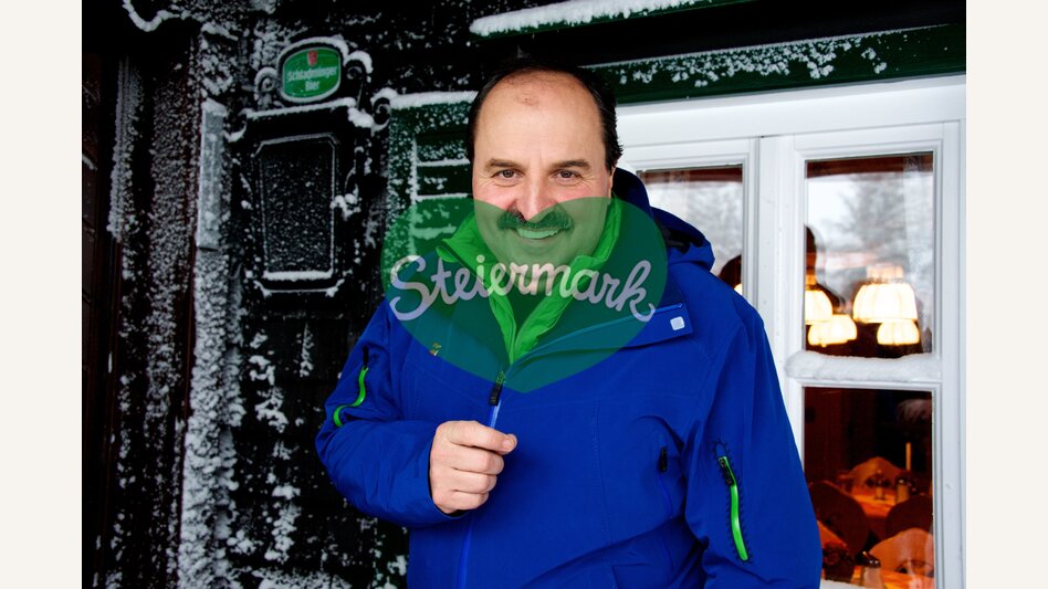 Johann Lafer bei der Krummholzhütte am Hauser Kaibling | © SMO-photography | Simone Hofstädter