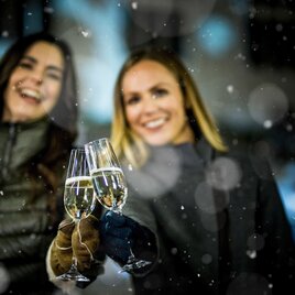 Silvester in Graz, vor dem Rathaus am Hauptplatz