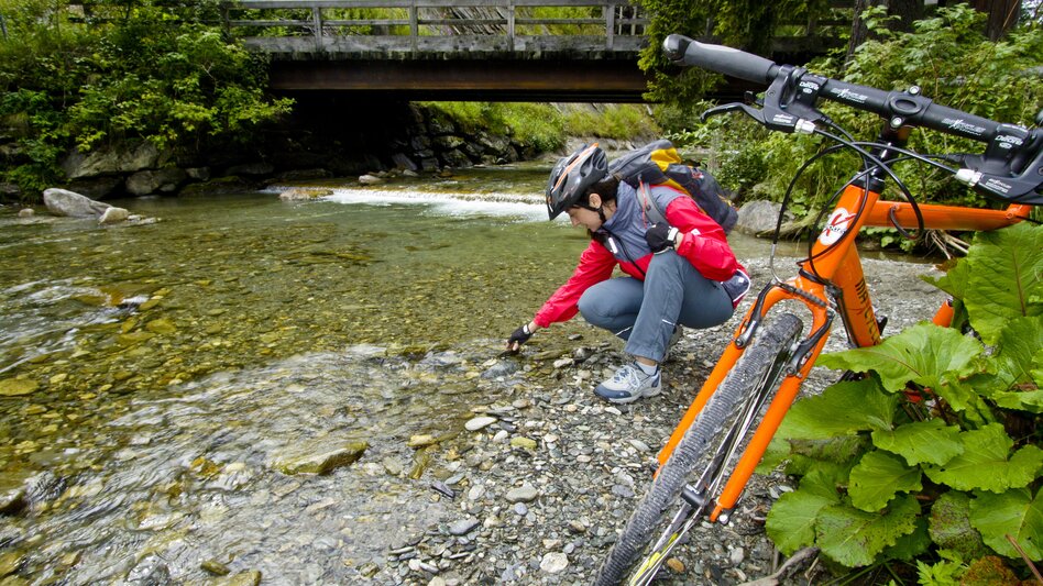 Am Murradweg zu Beginn der Tour