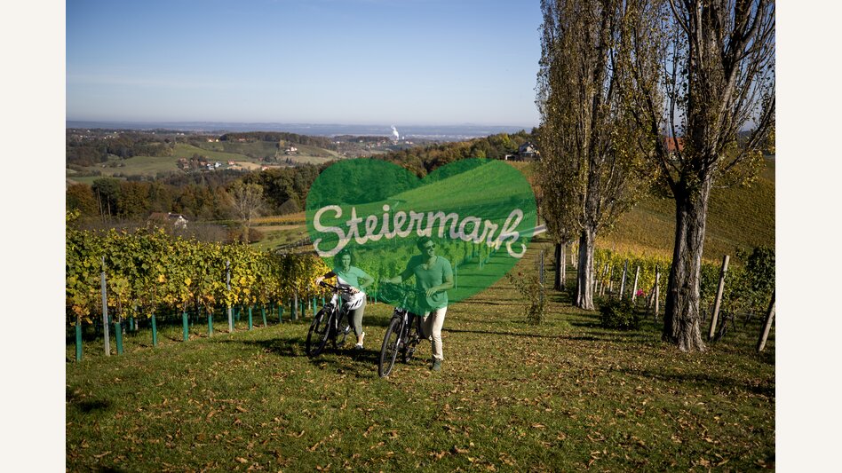 Cyclists at the Styrian Wine Country Cycling Tour | © Steiermark Tourismus | Tom Lamm