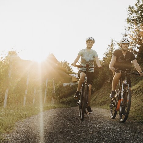 Radfahrer bei St. Stefan ob Stainz | © Schilcherland Steiermark | Nadine Geuter Photography