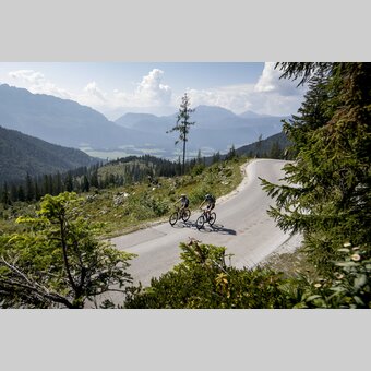 Biker auf der Tauplitzalm Alpenstraße | © STG | Tom Lamm
