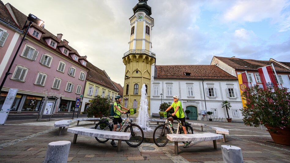 Am Hauptplatz in Bad Radkersburg