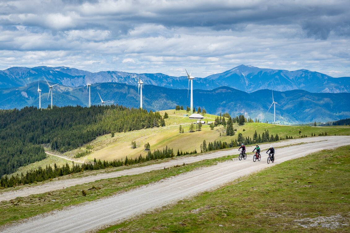 Unterwegs im Wind & Bike Park Pretul | © STG | Jesse Streibl