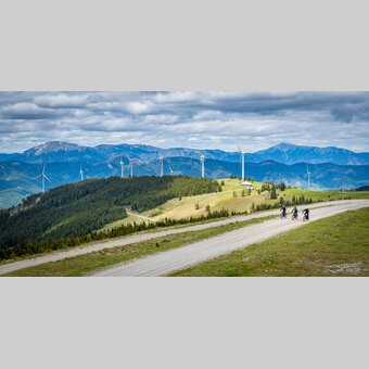Unterwegs im Wind & Bike Park Pretul | © STG | Jesse Streibl