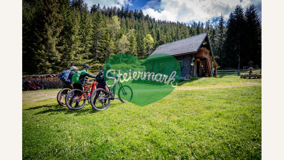Steinbachalm Hütte im Wind & Bike Park Pretul | © STG | Jesse Streibl