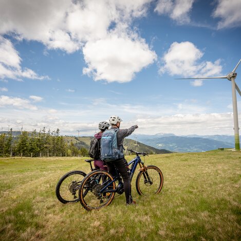 Unterwegs im Wind & Bike Park Pretul | © STG | Jesse Streibl
