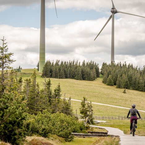 Unterwegs im Wind & Bike Park Pretul | © STG | Jesse Streibl