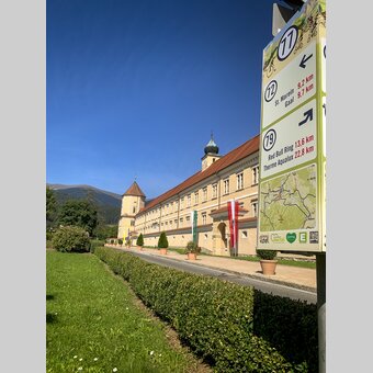 Radknotenpunkt bei der Benediktinerabtei Seckau | © STG | Sarah Valda