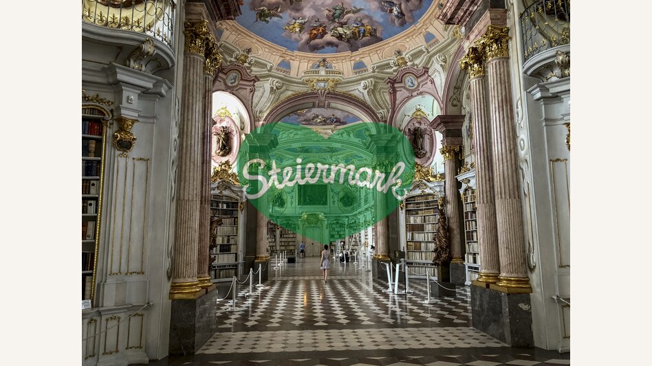 Weltgrößte Klosterbibliothek im Stift Admont | © STG | Manfred Polansky