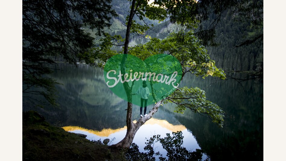 At Schwarzensee lake in Sölktäler Nature Park | © Steiermark Tourismus | Tom Lamm