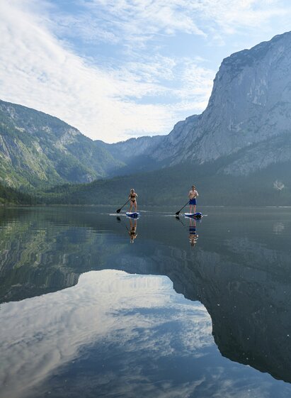 Stand up paddling am Altausseersee