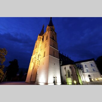 Stift Admont bei Nacht | © STG | Harry Schiffer | ETZ-Pilgrimage Europe SI-AT