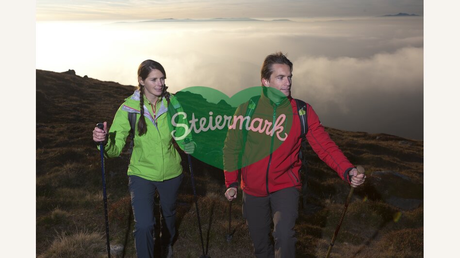 Hiking on Weinebene | © Steiermark Tourismus | Harry Schiffer | ETZ-Pilgrimage Europe SI-AT