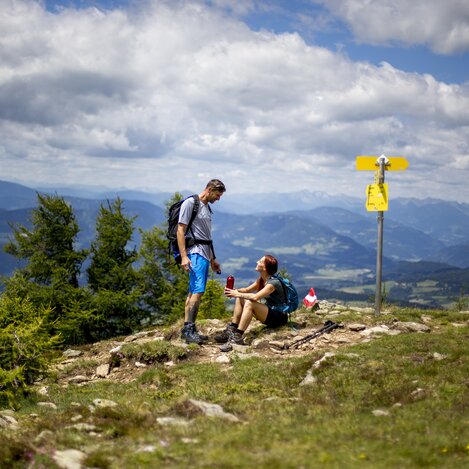 Wandern mit Weitblick im Naturpark Zirbitzkogel-Grebenzen | © STG | Tom Lamm