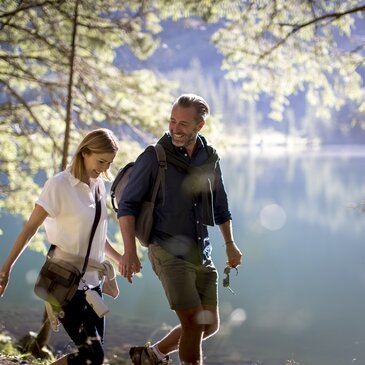 Spazieren am Schwarzensee im Naturpark Sölktäler