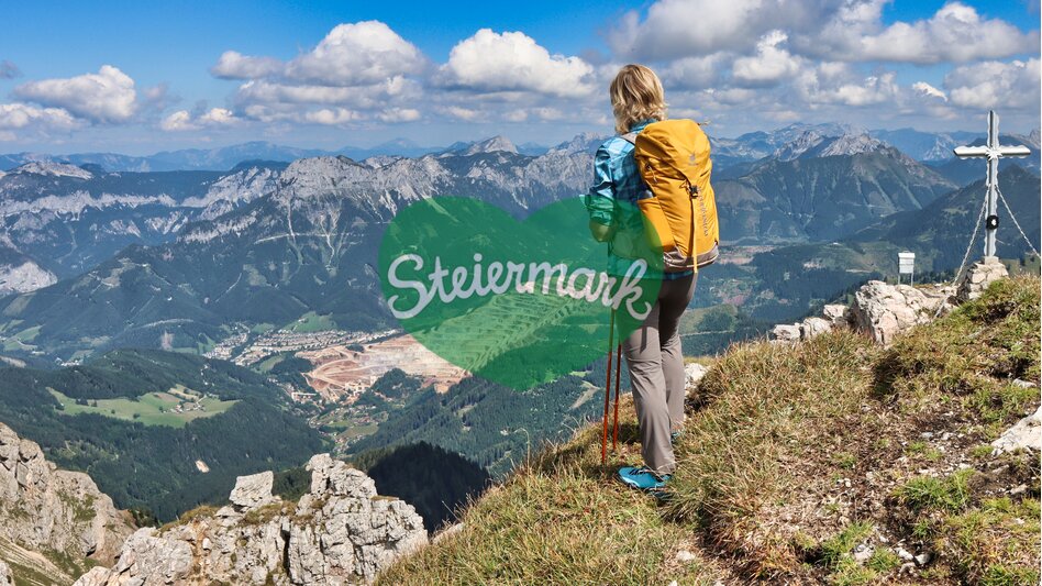 Blick vom Stadelstein auf den Erzberg | © Erzberg-Leoben | Weges