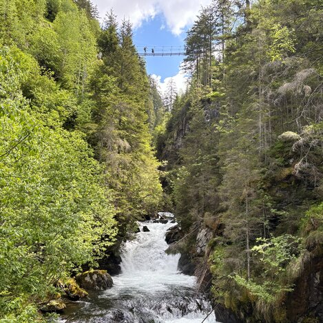 Hängebrücke beim Alpinsteig Wilde Wasser | © STG | Günther Steininger