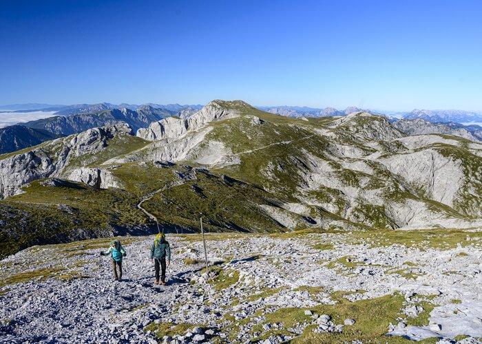 Wanderroute Vom Gletscher zum Wein: Etappe 14 von der Sonnschienalm zum Schiestlhaus | © Steiermark Tourismus | Pixelmaker