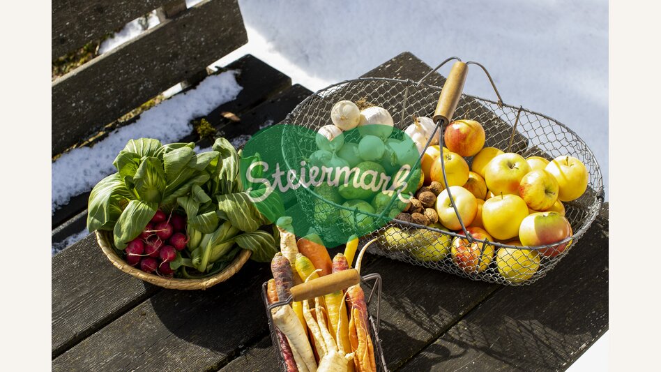 Aufgetischt: Frisches Obst und Wintergemüse | © Steiermark Tourismus | Tom Lamm | Tom Lamm