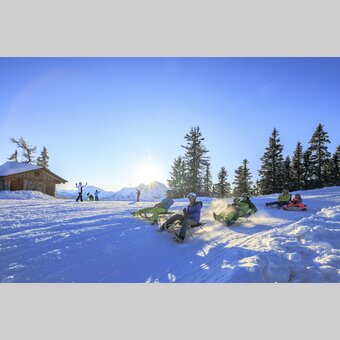 Rodeln auf der Hochwurzen | © TVB Schladming-Dachstein | Martin Huber