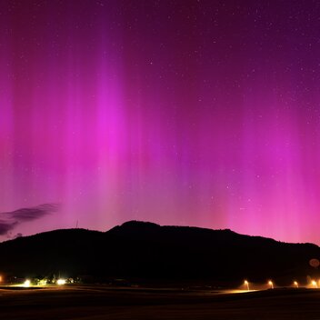 Polarlichter Aflenz-Land Richtung Hochschwab | © TVB Hochsteiermark | Christroph Krois