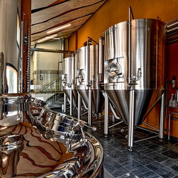 Hier sieht man die Braukessel der Brauerei Murau