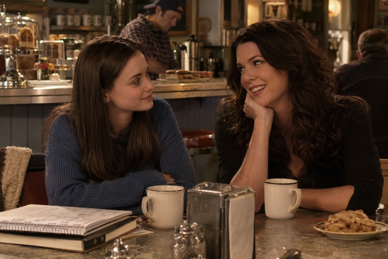KI-generierte Darstellung einer Szene aus Gilmore Girls. | KI-generiert / OpenAI