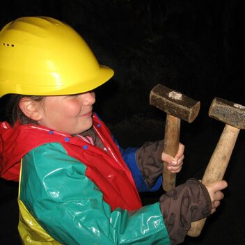Fleißige Helfer im Kupferschaubergwerk | © Gottsbacher